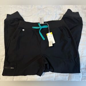 Figs Black Scrub Joggers Medium Petite